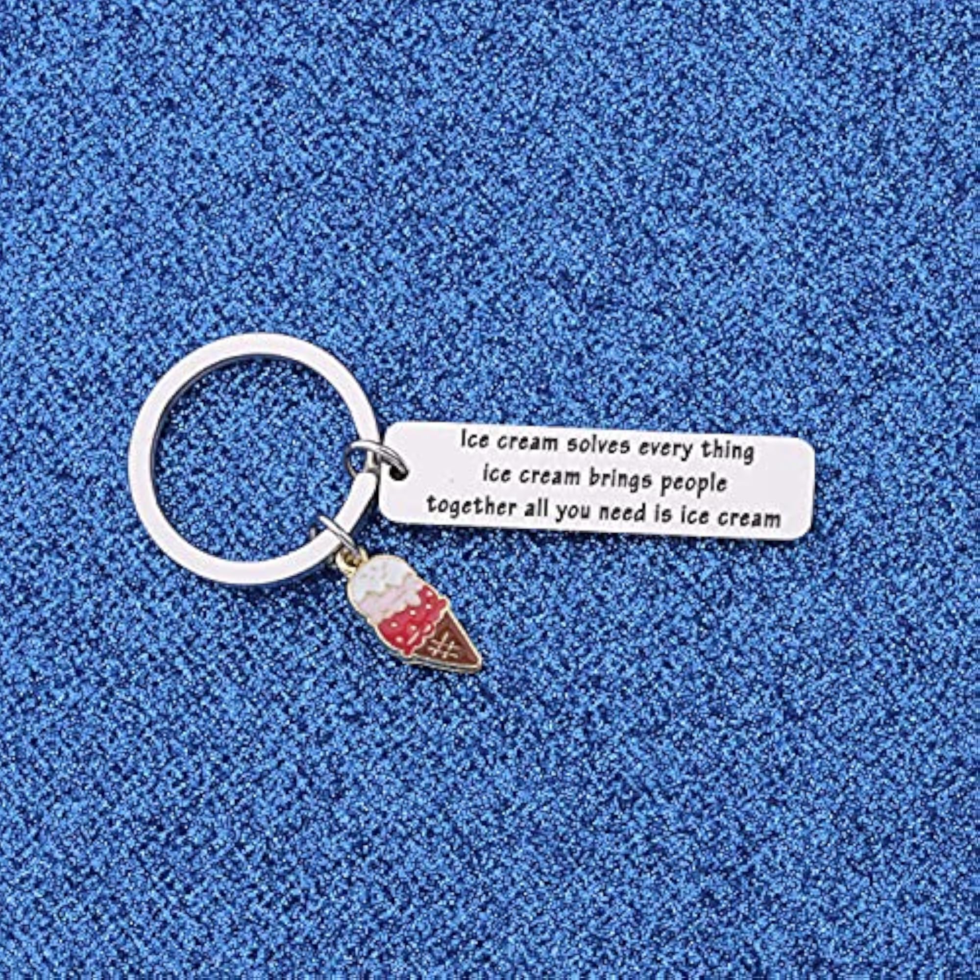 Ice Cream Keychain, Sweet Treat Accessory